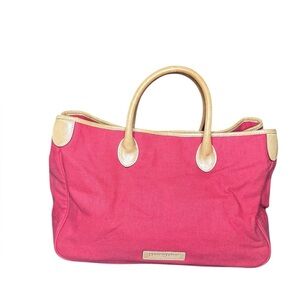 Dooney Canvas and Leather Snap Tote